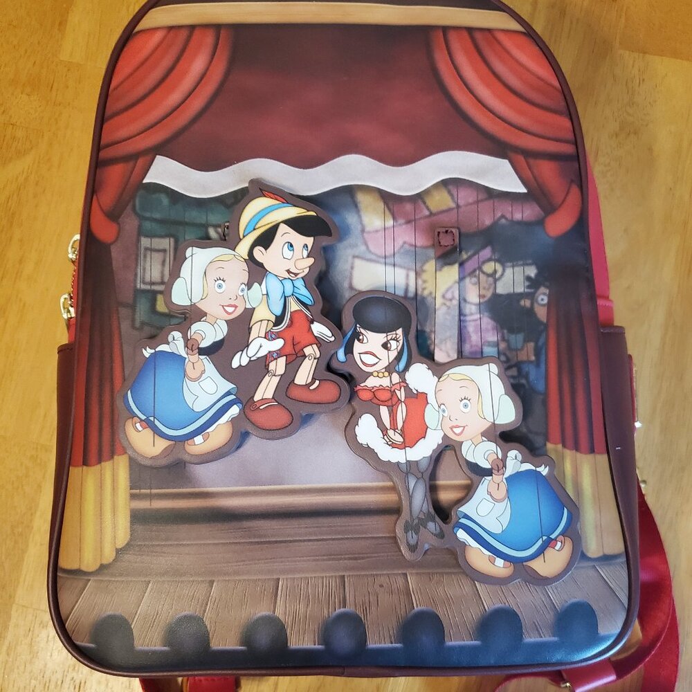 Loungefly Disney Pinocchio Marionette Mini Backpack Boxlunch Exclusive